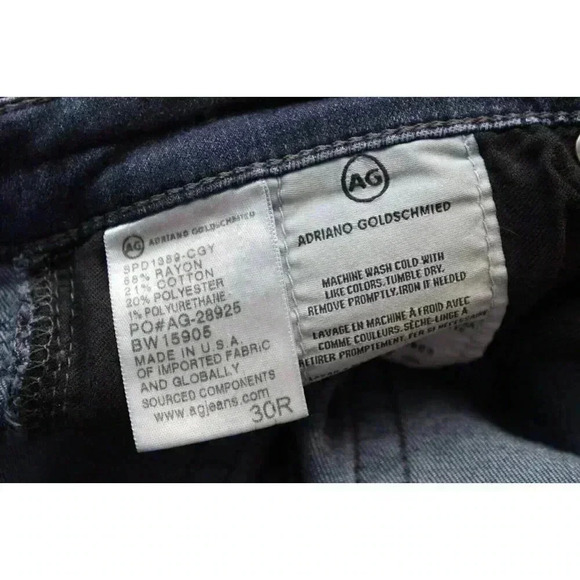 AG Adriano Goldschmied Jeans Size 30 Super Skinny Legging Ankle Stretch USA - Picture 13 of 13